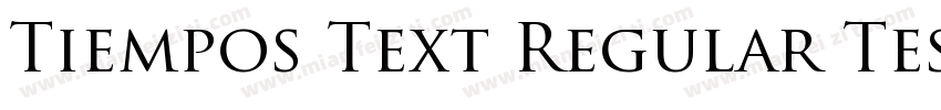Tiempos Text Regular Test Bold字体转换